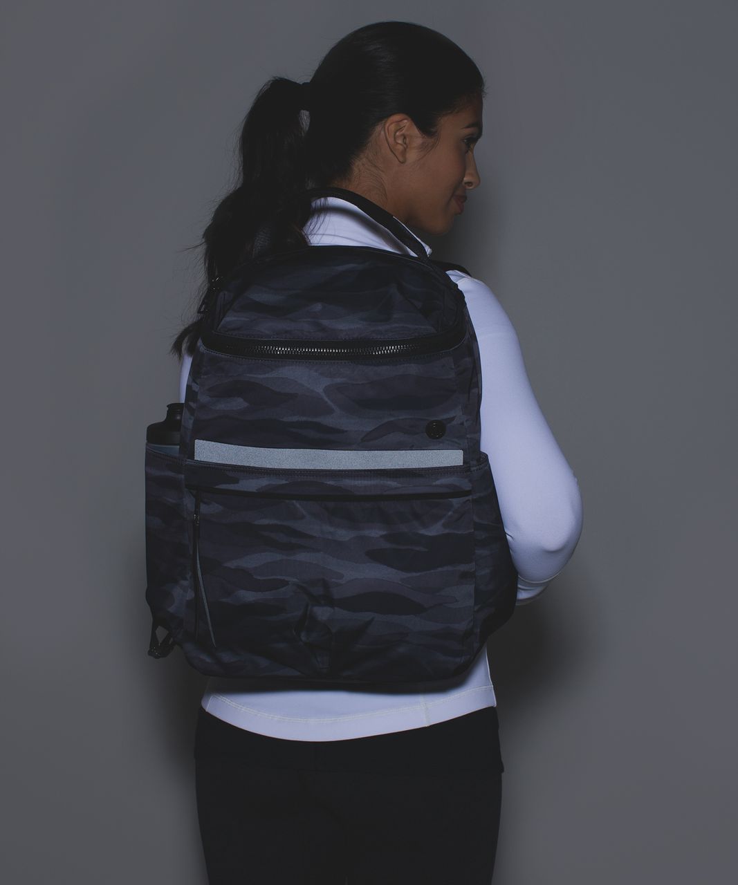 Lululemon Around Town Backpack - Mini Coast Camo Dark Slate Black