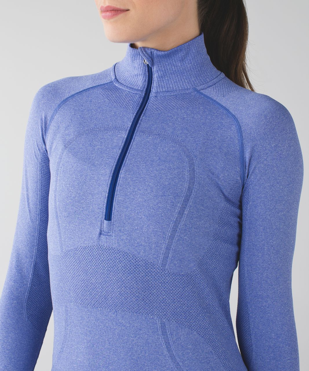 Lululemon Swiftly Tech 1/2 Zip - Heathered Sapphire Blue