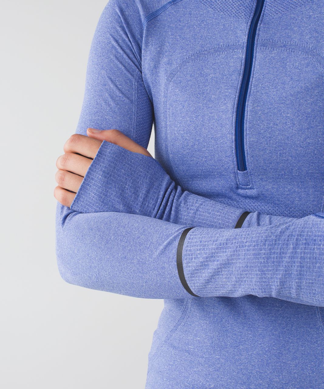 Lululemon Swiftly Tech 1/2 Zip - Heathered Sapphire Blue