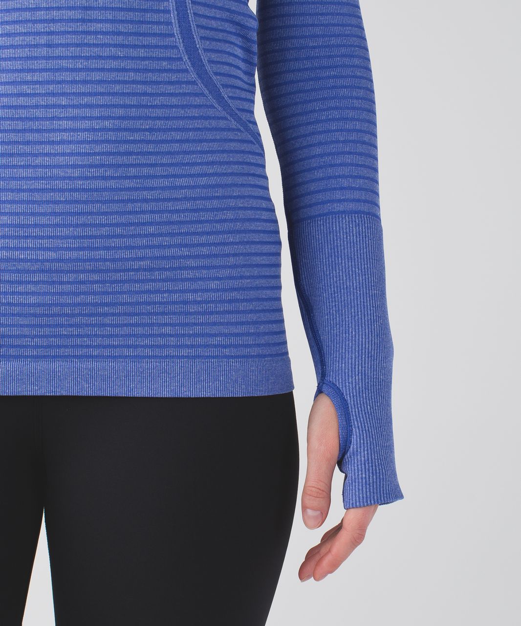 Lululemon Swiftly Tech Long Sleeve Crew - Heathered Sapphire Blue (First Release)