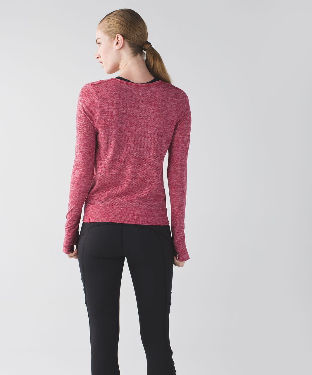 Lululemon Breeze By Long Sleeve - Heathered Cranberry