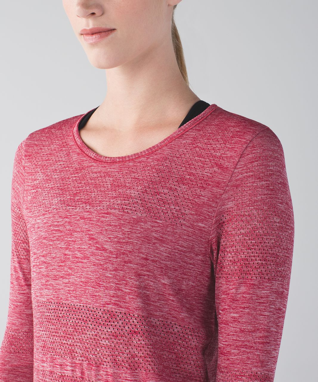 Lululemon Breeze By Long Sleeve - Heathered Cranberry