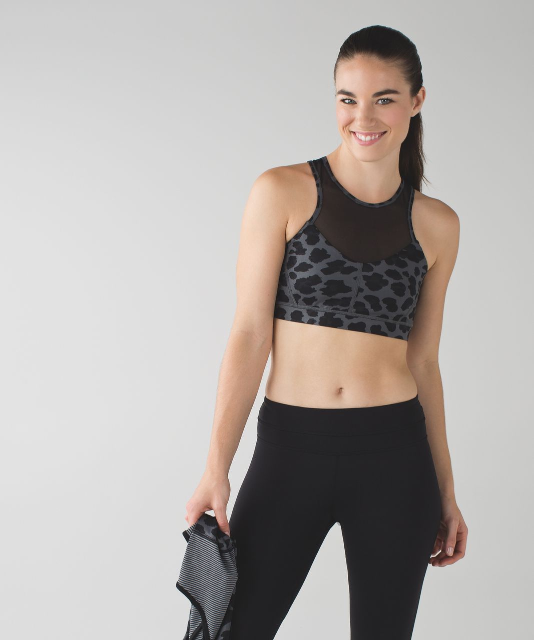 Lululemon Meshed Up Tank - Mini Pop Stripe Heathered Slate Black