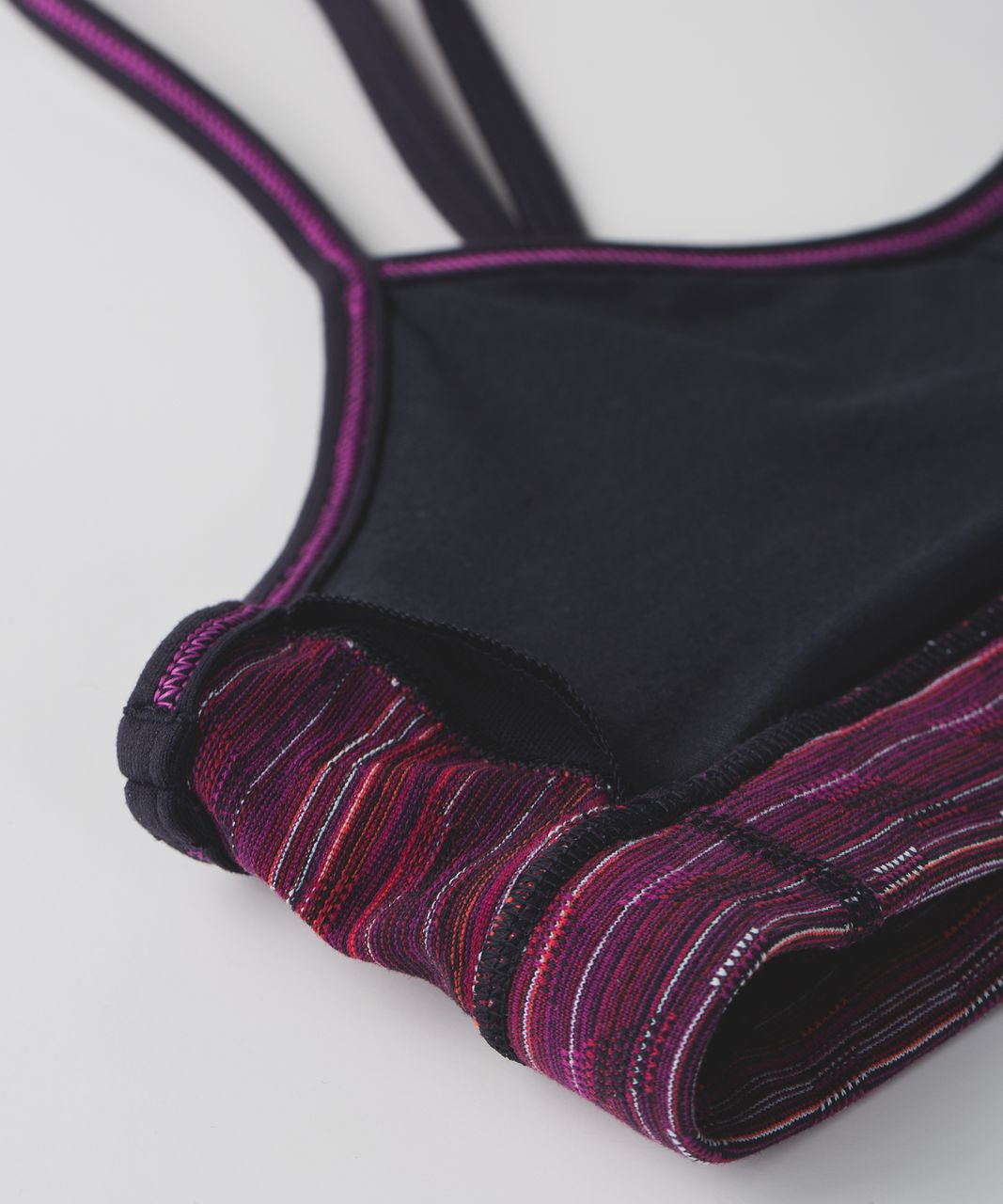 Lululemon Flow Y Bra IV - Space Dye Twist Regal Plum Alarming