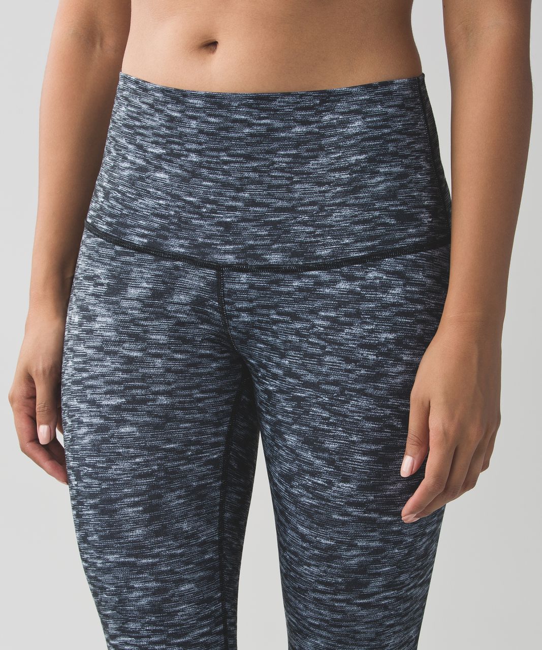 Lululemon Wunder Under Pant (Hi-Rise) - Dramatic Static White Black