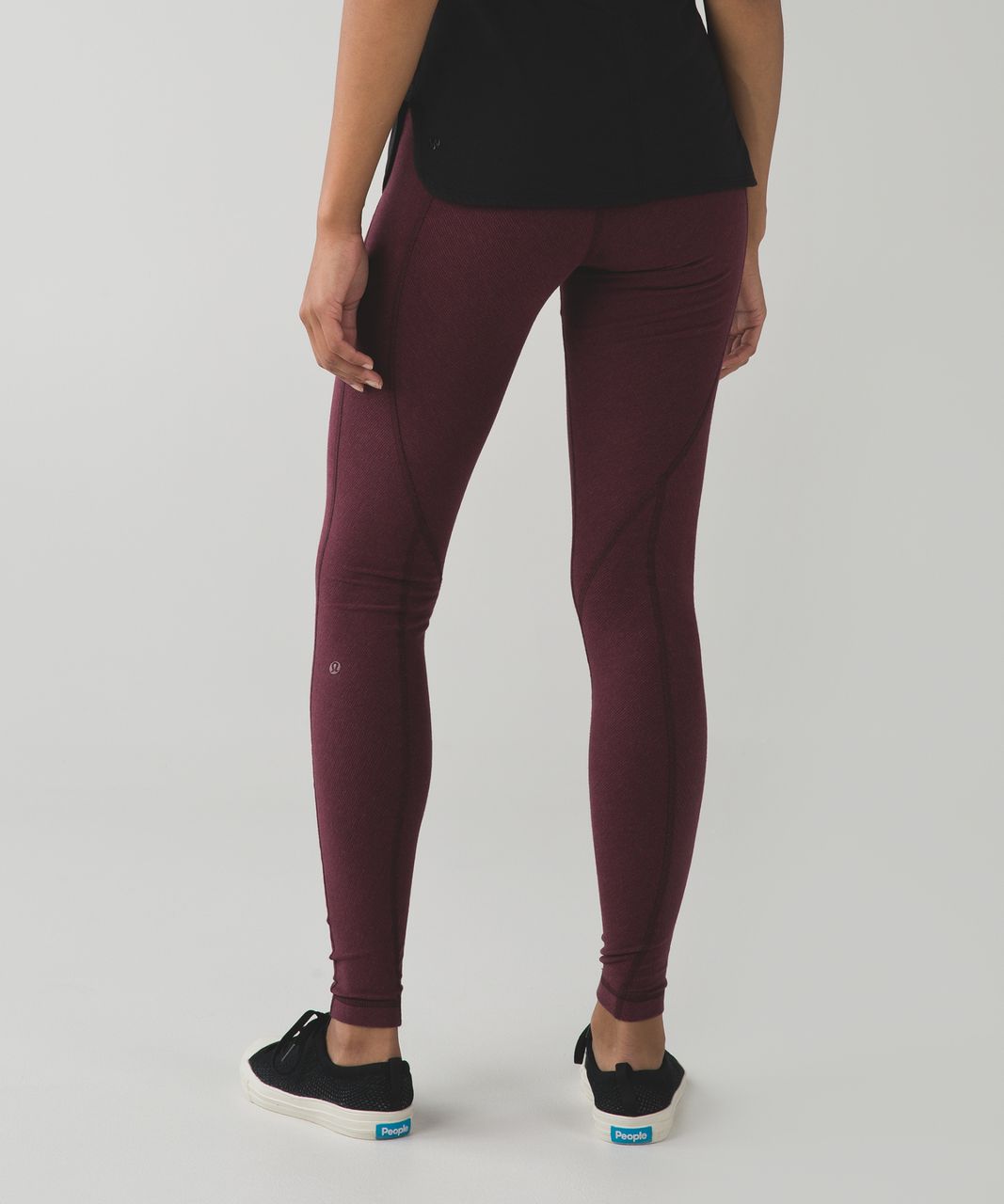 Lululemon Wunder Under Pant (Stripes) *Cotton - Wee Stripe Heathered Wine  Berry Bordeaux Drama - lulu fanatics