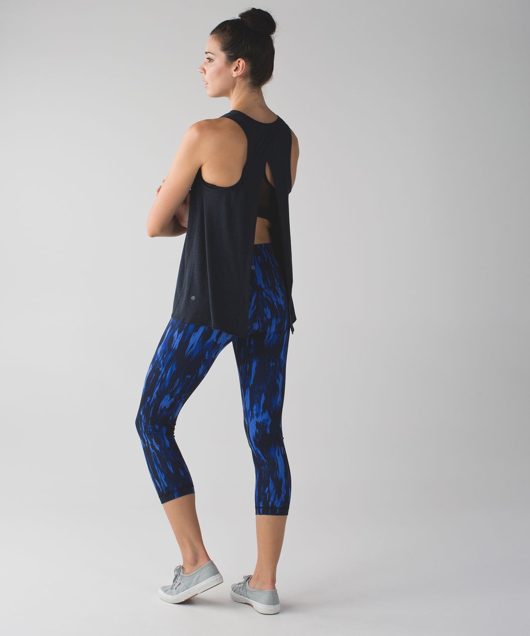 Lululemon Wunder Under Crop (Hi-Rise) - Painted Animal Sprinkler Black