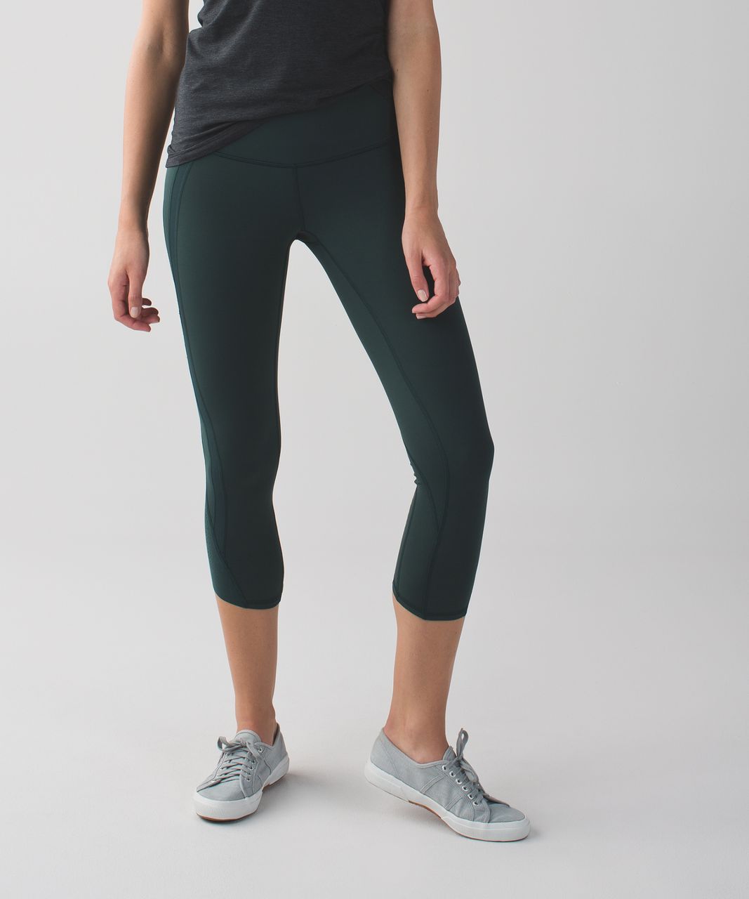 Lululemon Wunder Under Crop (Laser) *Full-On Luon - Dark Fuel