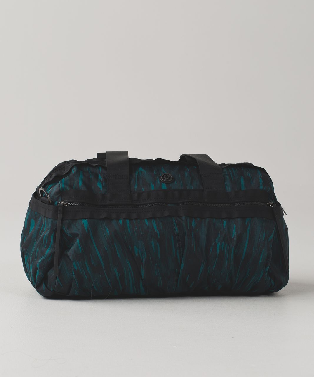 Lululemon Gym To Win Duffel - Painted Animal Forage Teal Dark Fuel / Black