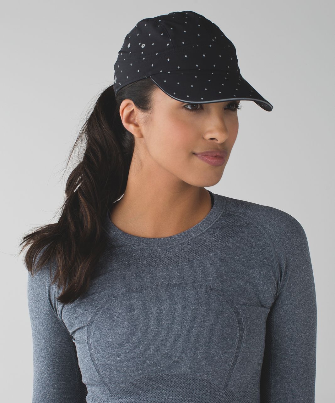 Lululemon Race To Place Run Hat 2.0 - Night Fall Black Silver