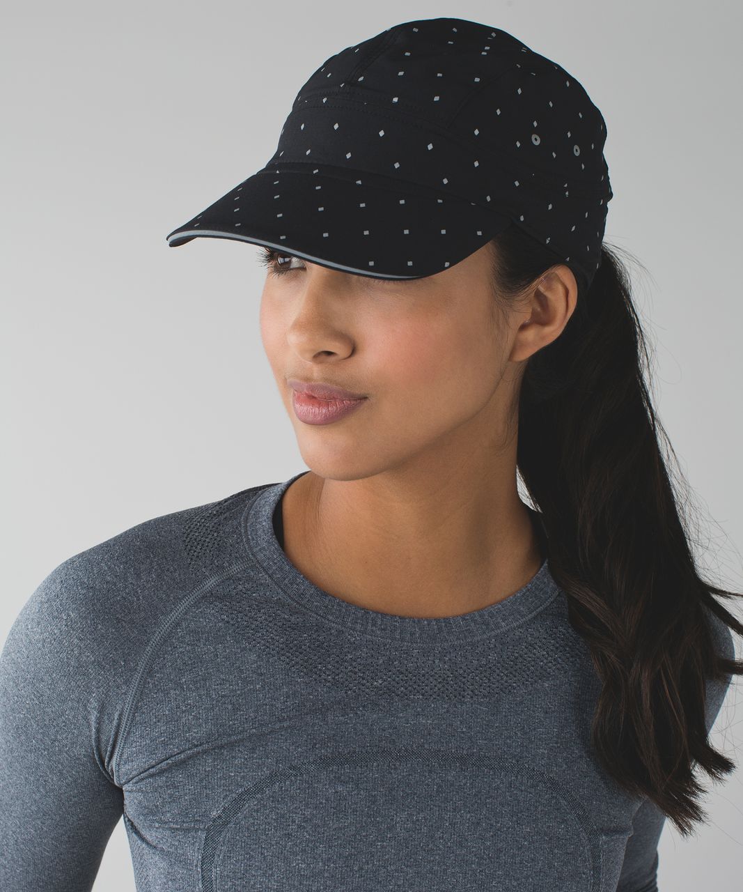 Lululemon Race To Place Run Hat 2.0 - Night Fall Black Silver