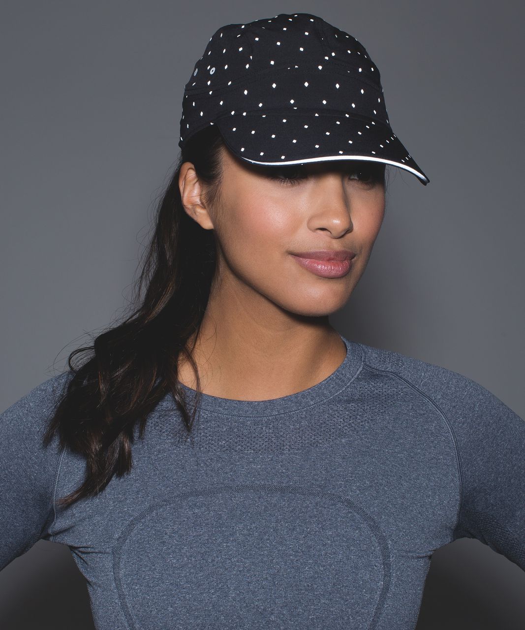 Lululemon Race To Place Run Hat 2.0 - Night Fall Black Silver