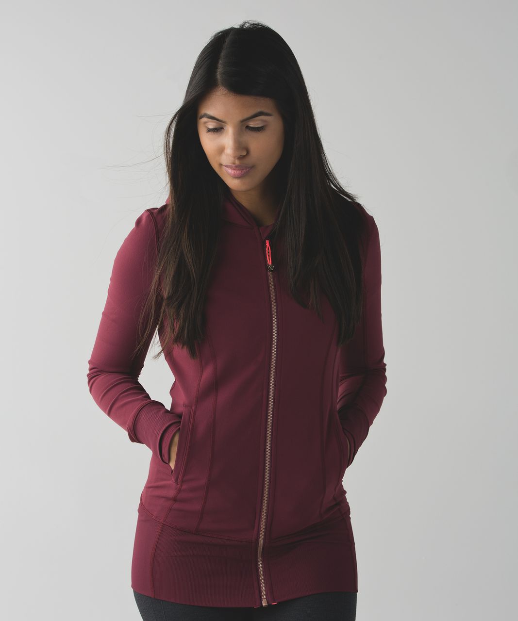 Lululemon Daily Practice Jacket - Deep Zinfandel - lulu fanatics