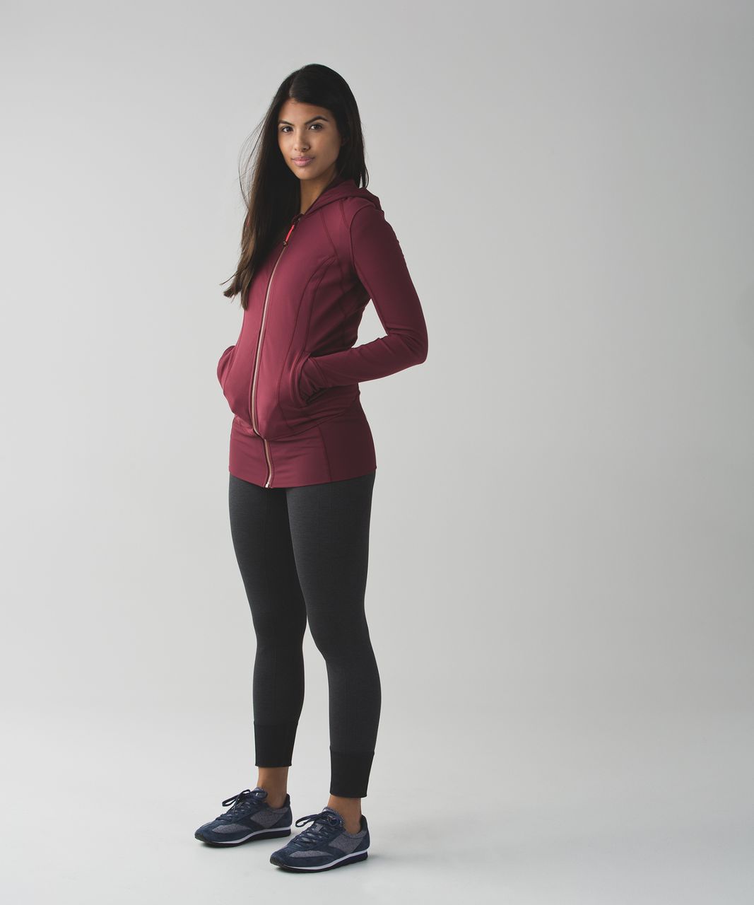 Lululemon Daily Practice Jacket - Wine Berry