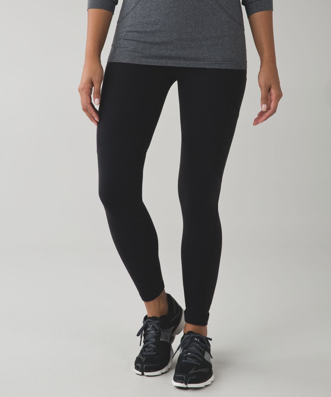 Lululemon Toasty Tech Tight II - Black / Dramatic Static White Black