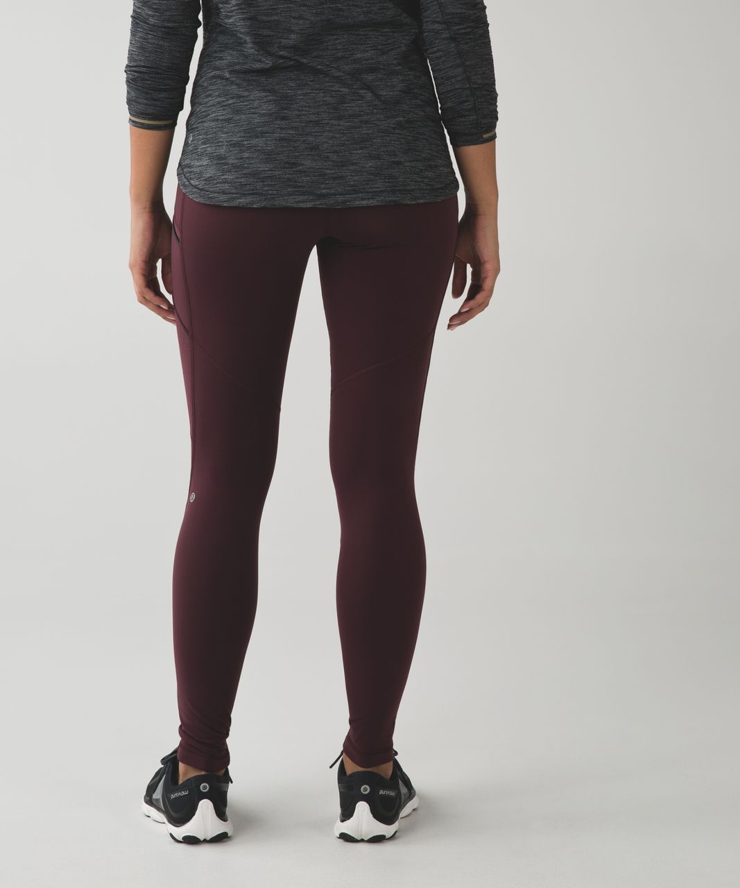 Lululemon Toasty Tech Tight II - Bordeaux Drama / Painted Animal Bordeaux Drama Black