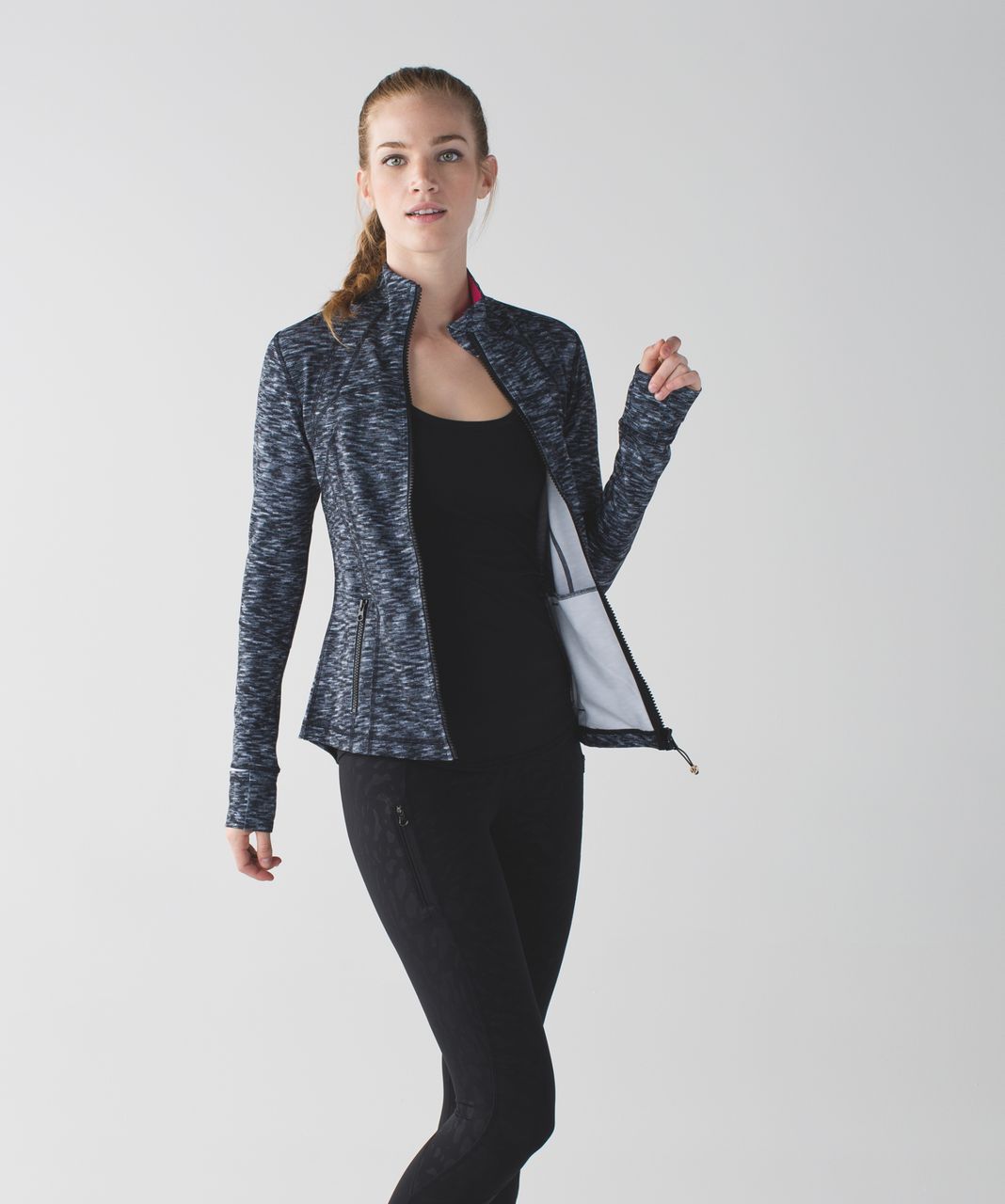 Lululemon Define Jacket - Dramatic Static White Black