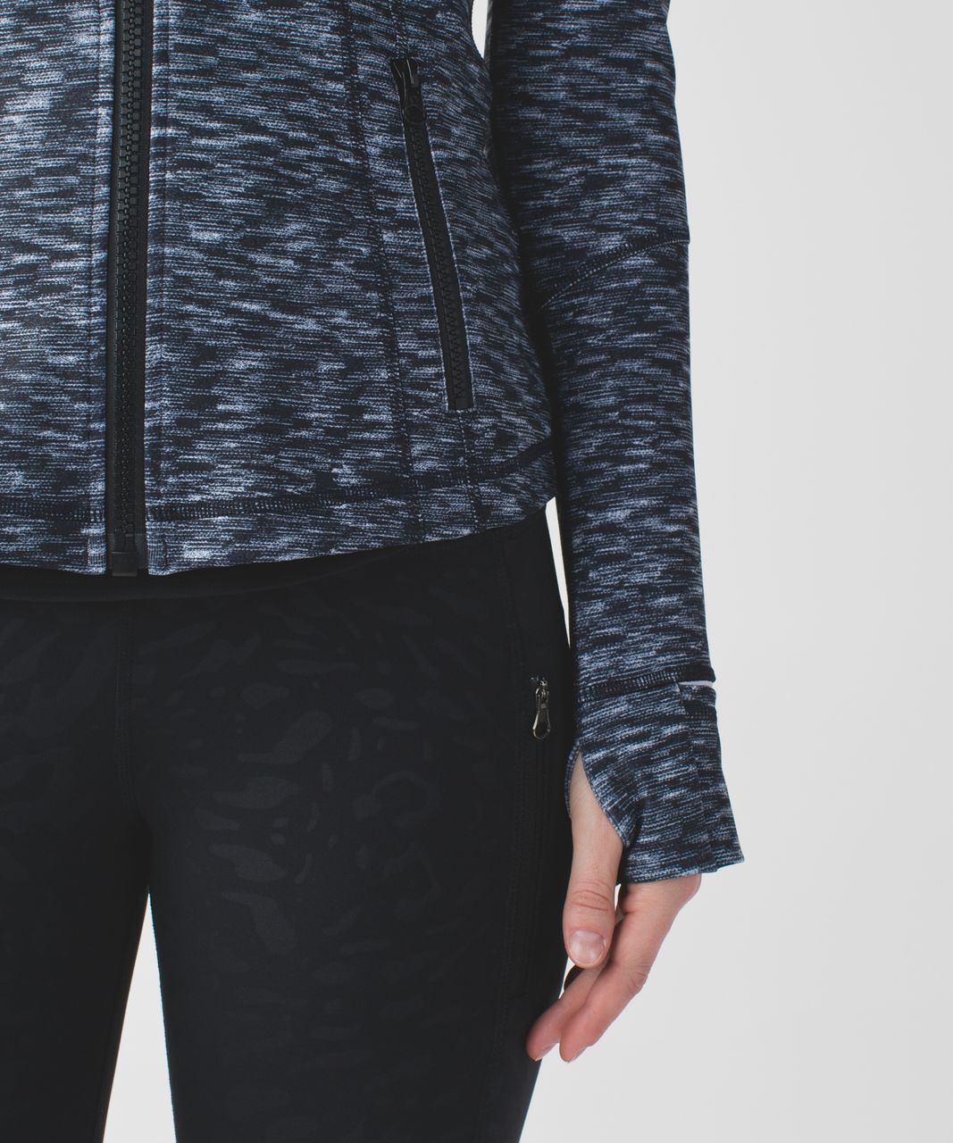 Lululemon Define Jacket - Dramatic Static White Black