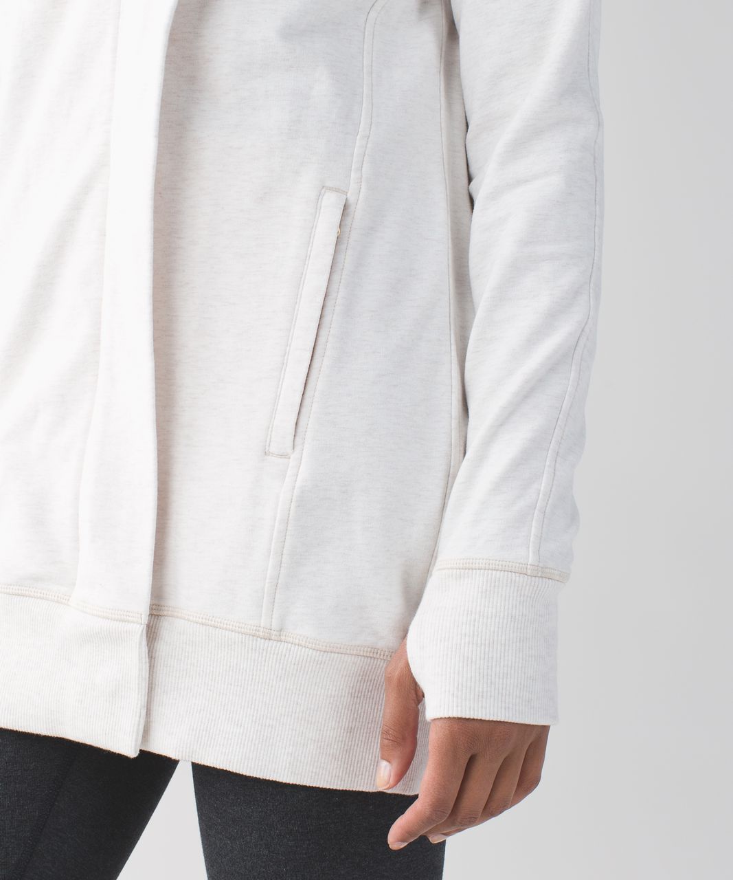 Lululemon Wrap Up Jacket - Heathered Angel White