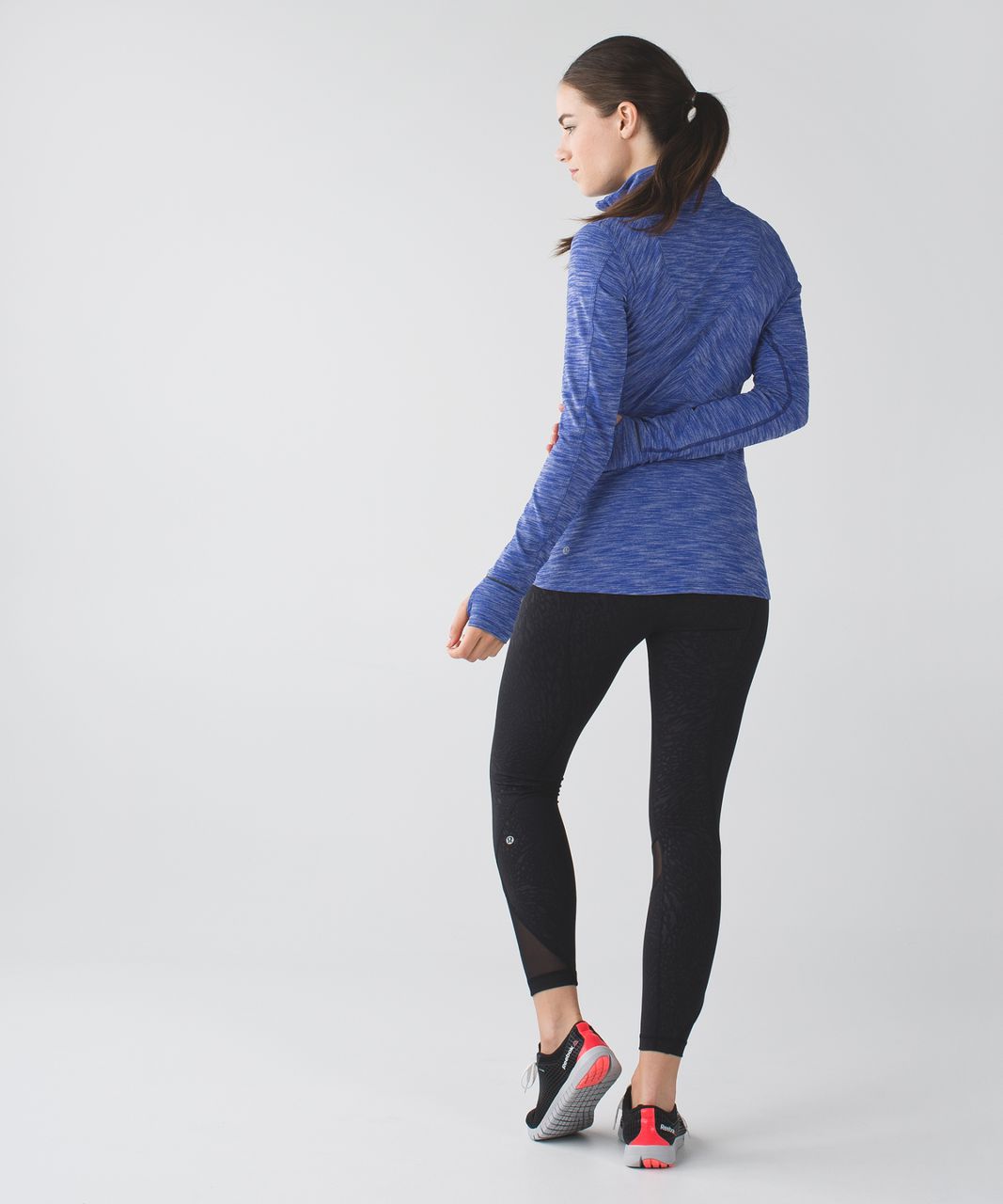 Lululemon Kanto Catch Me 1/2 Zip - Heathered Sapphire Blue - lulu