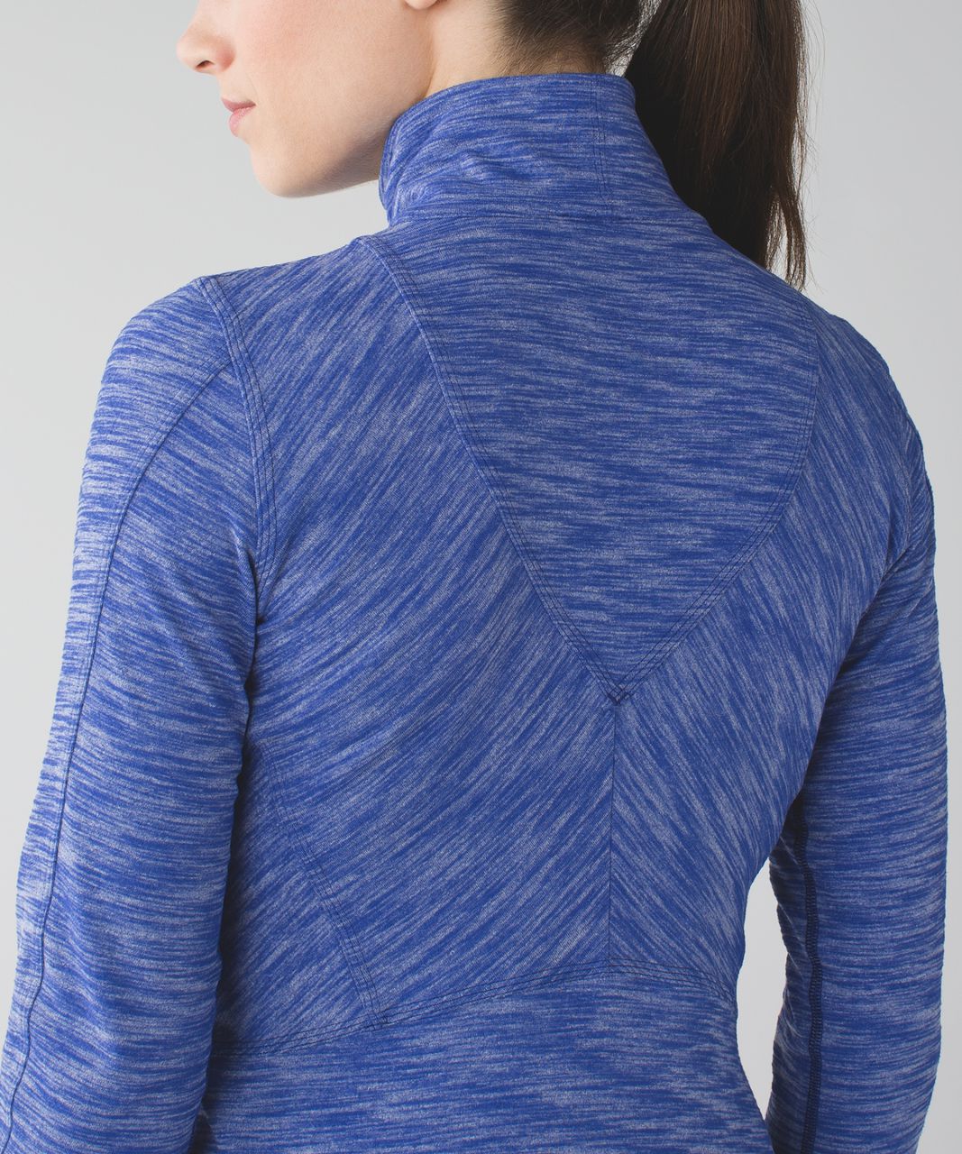 Lululemon Kanto Catch Me 1/2 Zip - Heathered Sapphire Blue