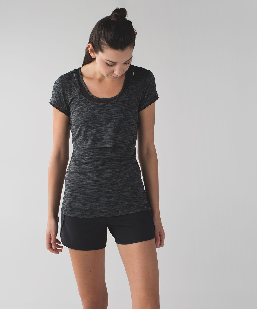 Lululemon Sweat Bound Tee - Heathered Black