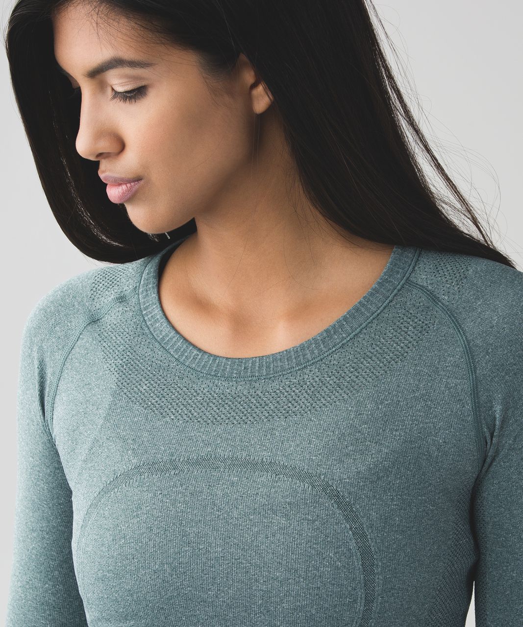 Lululemon Swiftly Tech Long Sleeve Crew - Heathered Dark Fuel