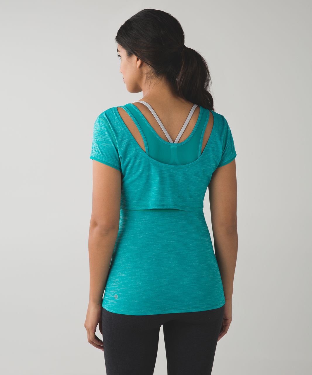 Lululemon Sweat Bound Tee - Heathered Cosmic Teal