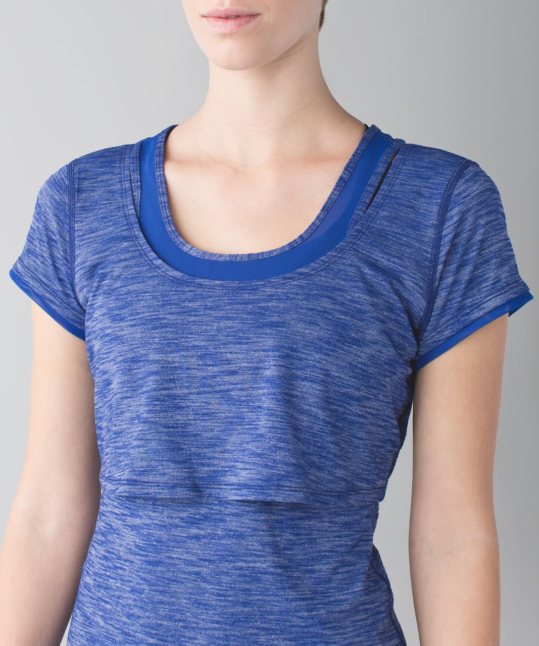 Lululemon Sweat Bound Tee - Heathered Sapphire Blue