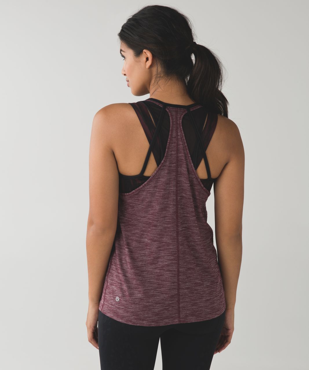 Lululemon Tough It Out Tank - Heathered Bordeaux Drama / Painted Animal  Bordeaux Drama Black - lulu fanatics