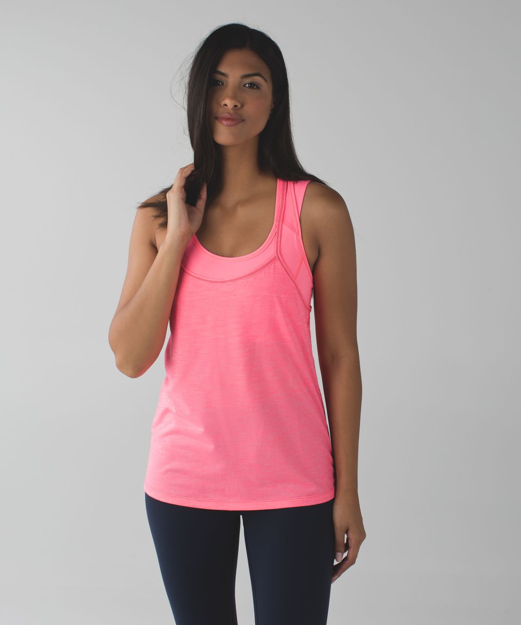 Lululemon Tough It Out Tank - Heathered Flash Light / Flash Light