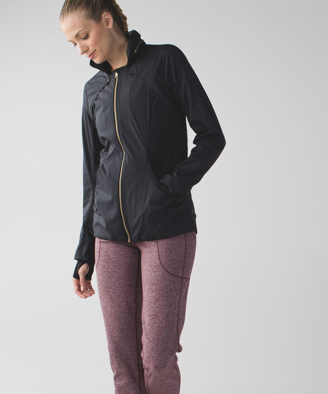 Lululemon Base Runner Pant III - Heathered Bordeaux Drama / Bon Bon