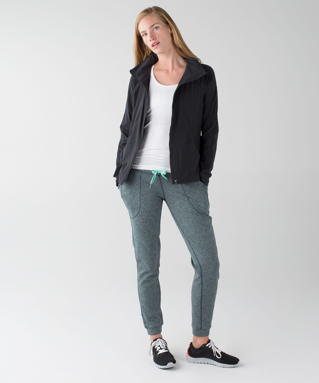 Lululemon Base Runner Pant III - Heathered Dark Fuel / Menthol