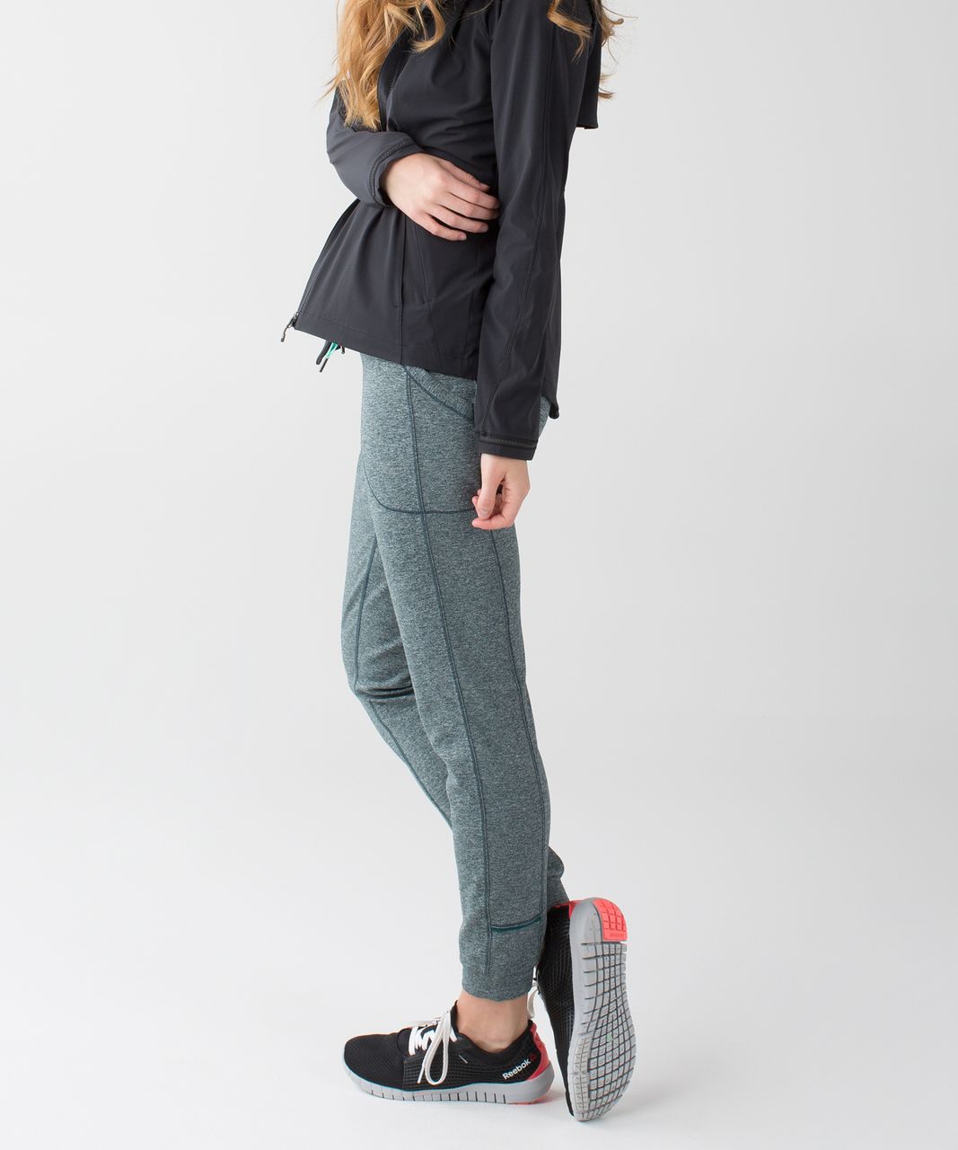 Lululemon Run: Make A Move Pant - Heathered Coal / Black - lulu fanatics