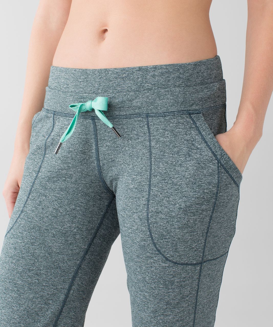 Lululemon Base Runner Pant III - Heathered Dark Fuel / Menthol