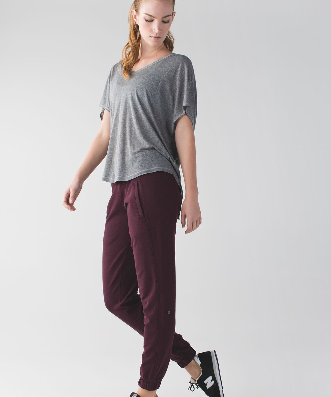 Lululemon Sattva Pant II - Heathered Bordeaux Drama