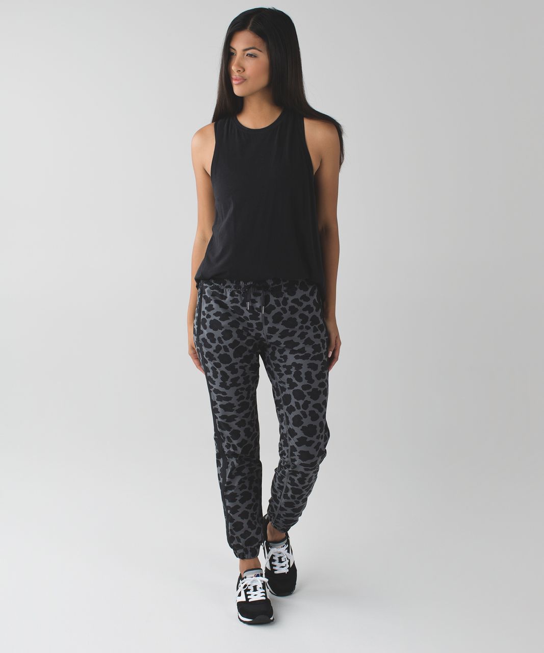 Lululemon Track To Reality Pant III - Cherry Cheetah Dark Slate