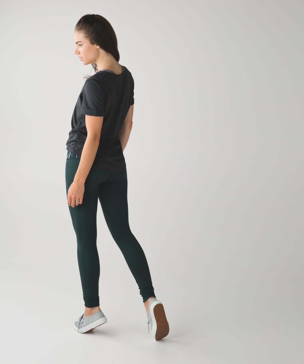 Lululemon Wunder Under Pant III (Reversible) - Dark Fuel / Menthol