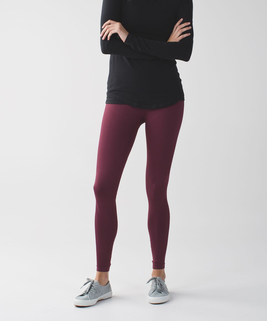 Lululemon Zone In Tight Leggings Violet Purple Seamless High Rise