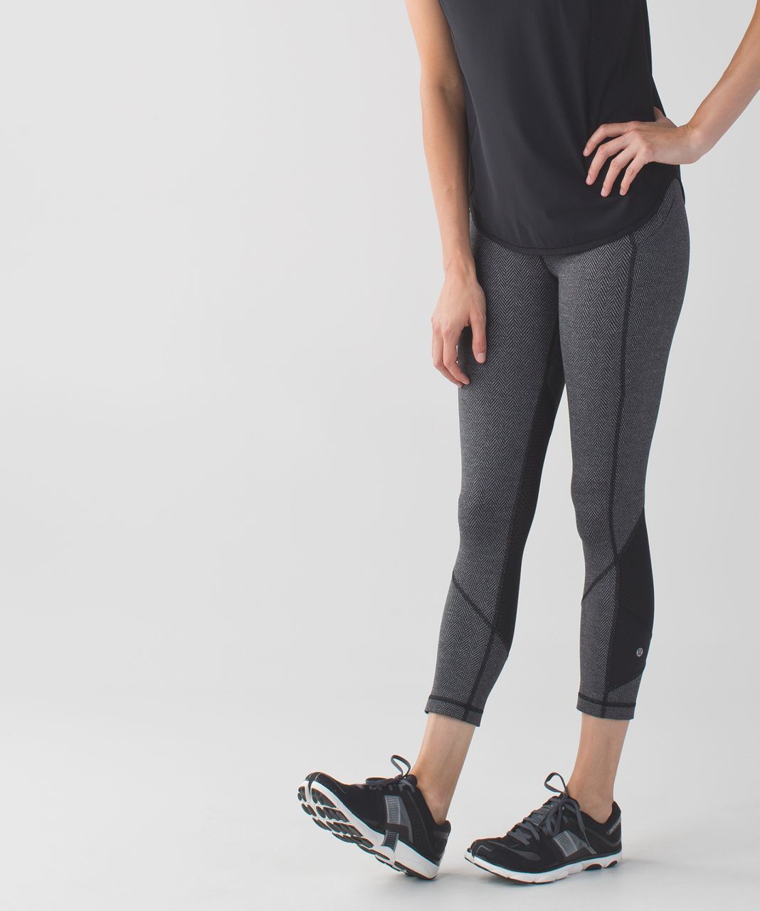 NWT Lululemon Pace Rival HR Crop Legging 22 Size 6 Heathered