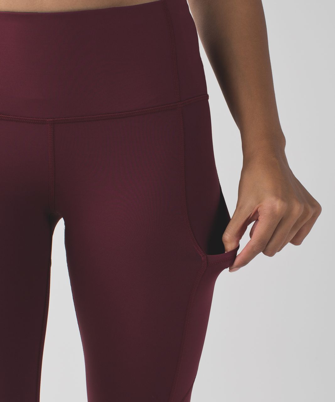 Lululemon Rebel Runner Crop - Wine Berry