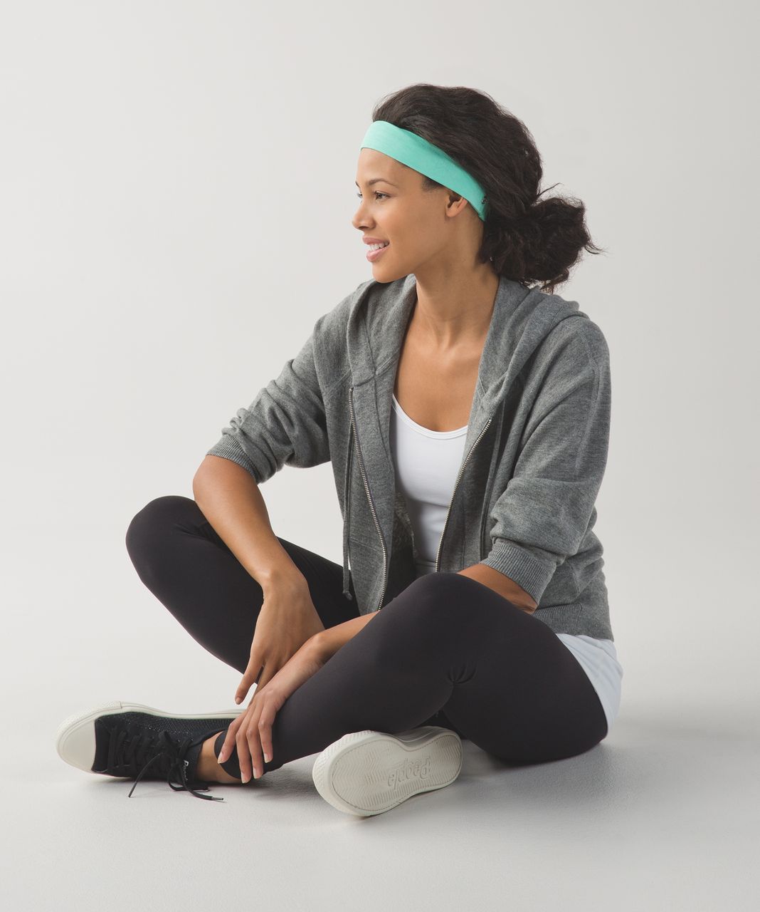 Lululemon Fringe Fighter Headband - Heathered Menthol