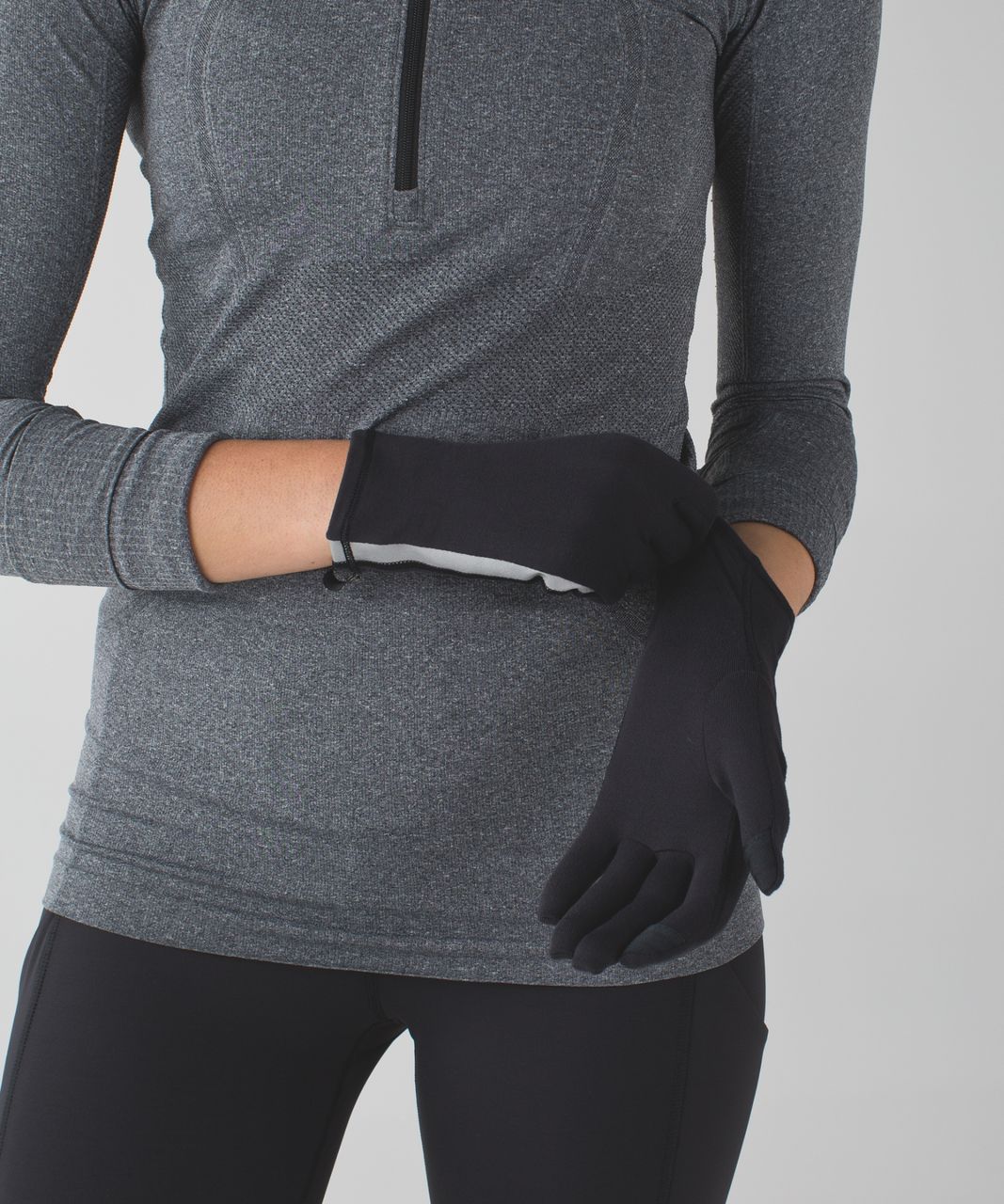 Lululemon Run With Me Gloves - Black (Second Release)