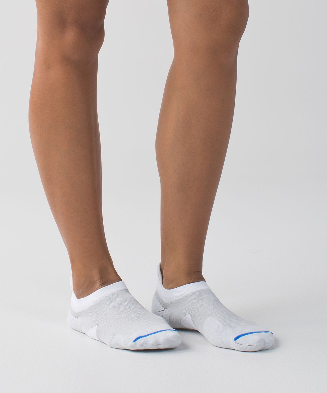 Lululemon Speed Sock - Silver Spoon / White / Pipe Dream Blue