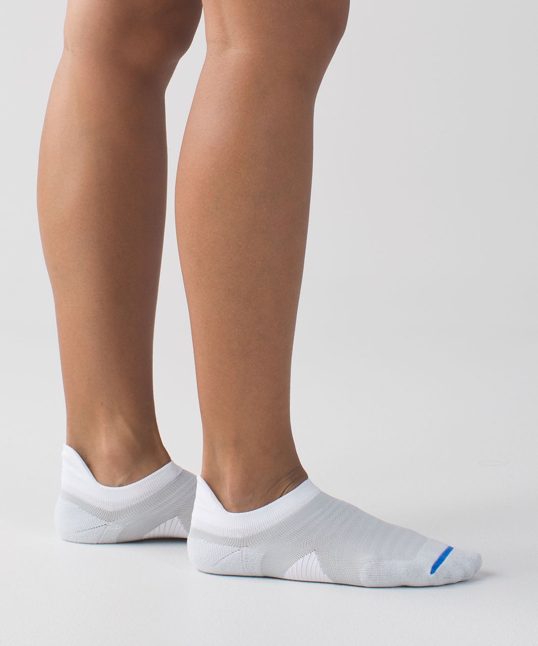 Lululemon Speed Sock - Silver Spoon / White / Pipe Dream Blue