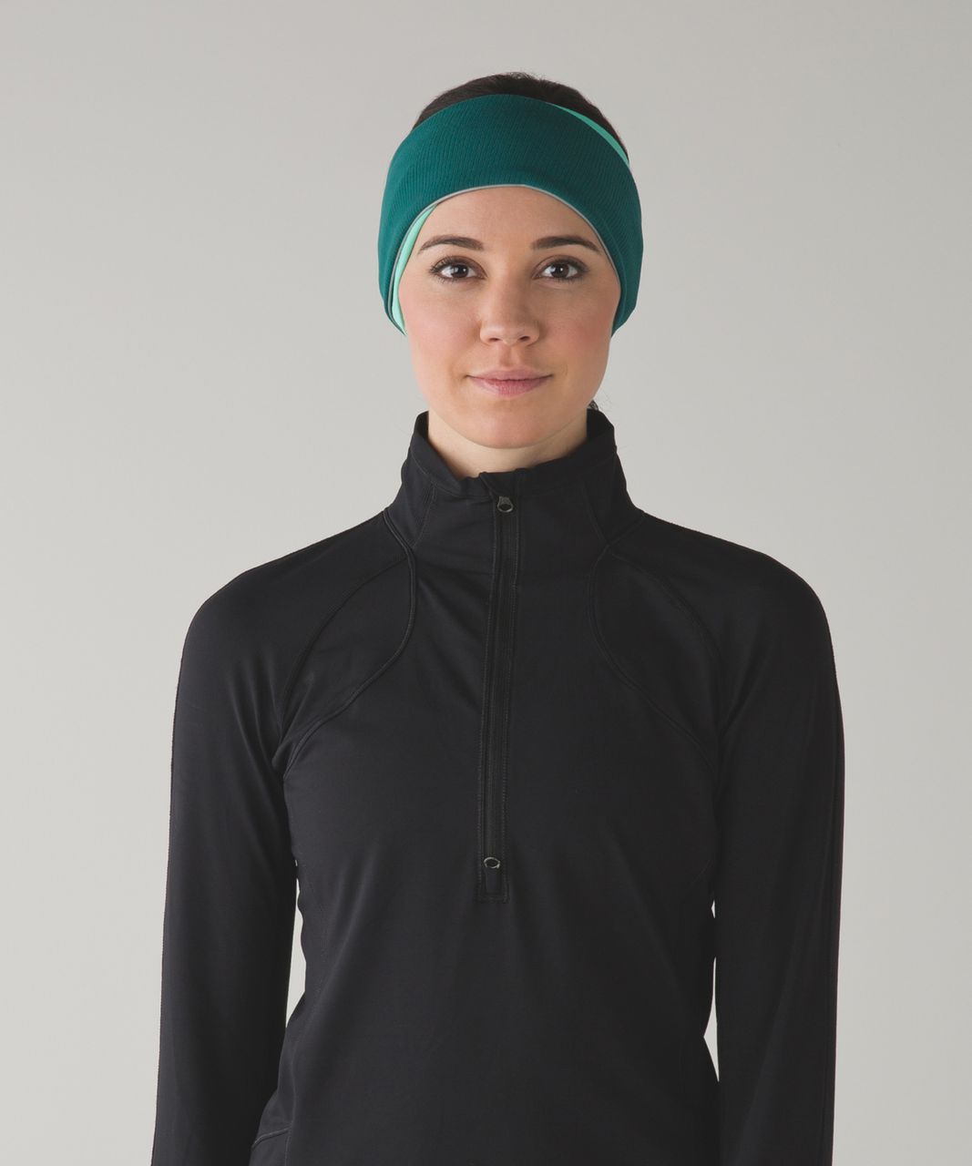 Lululemon Run And Done Ear Warmer - Menthol / Forage Teal