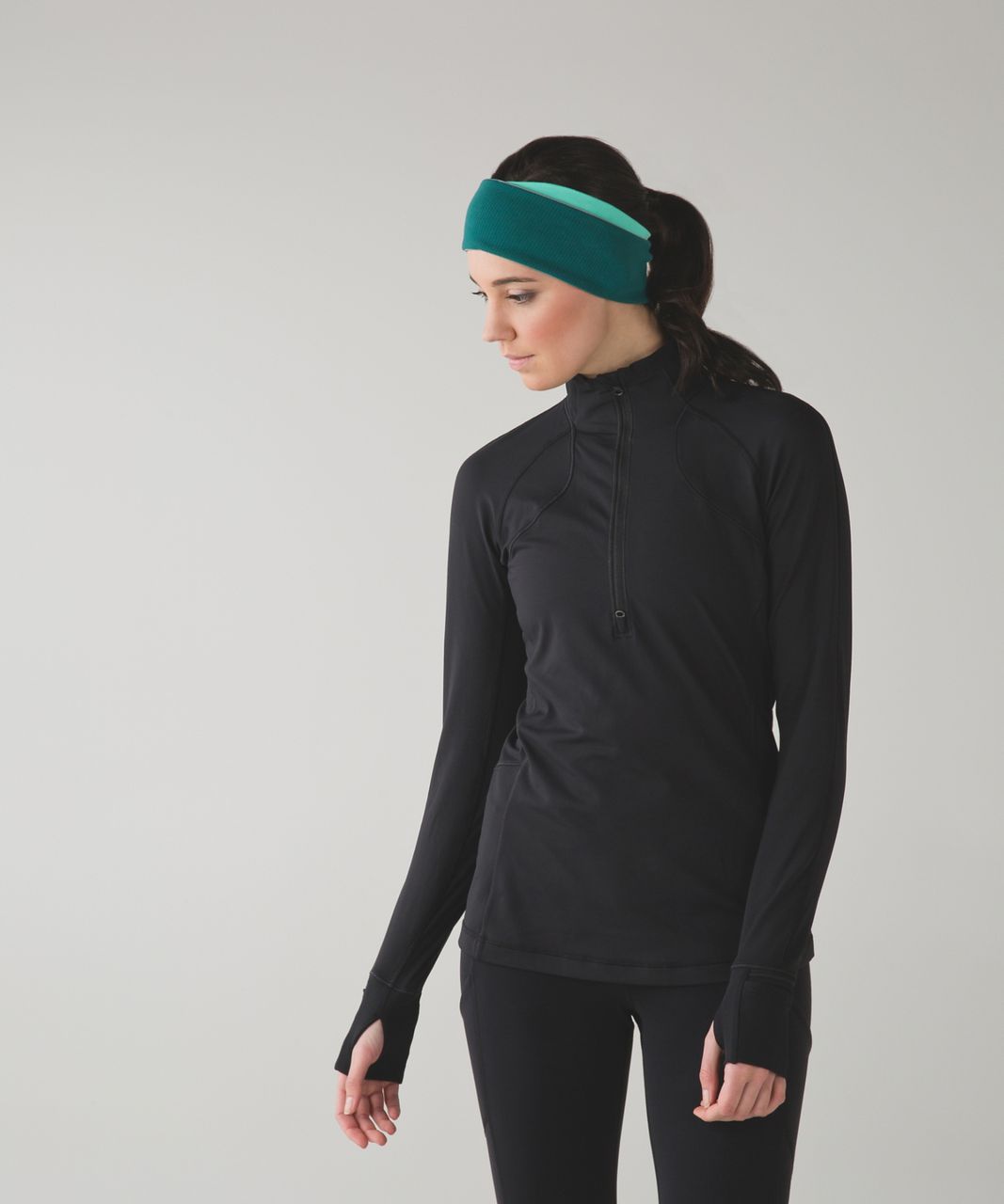 Lululemon Run And Done Ear Warmer - Menthol / Forage Teal