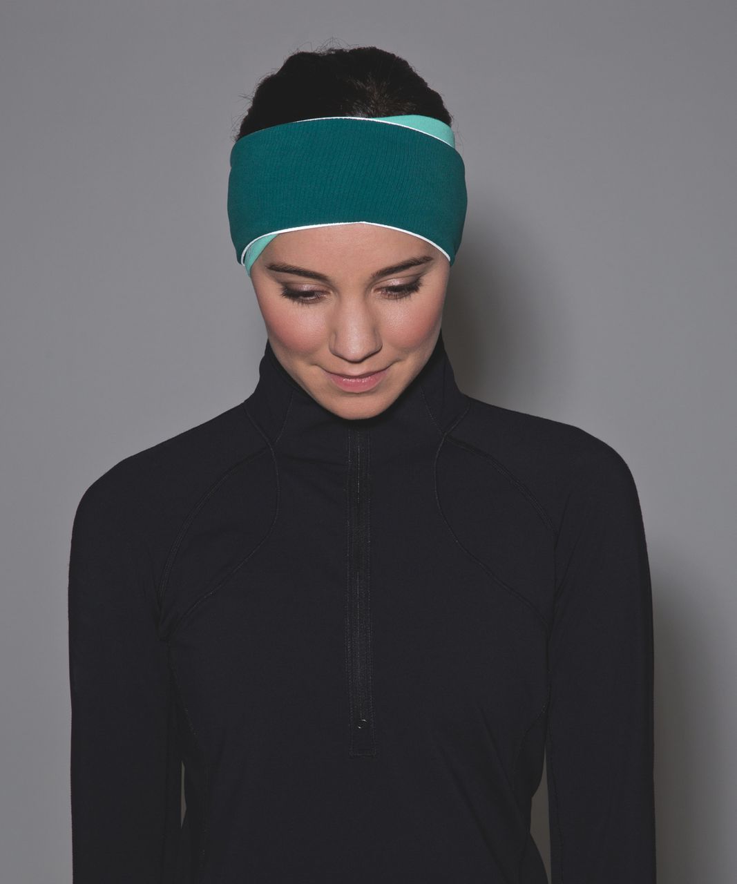 Lululemon Run And Done Ear Warmer - Menthol / Forage Teal