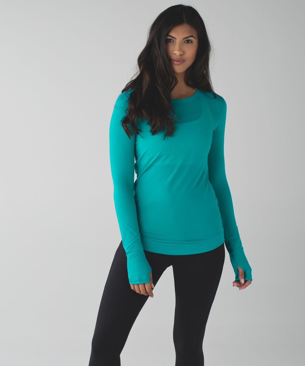 Lululemon Mesh With Me Long Sleeve - Cosmic Teal