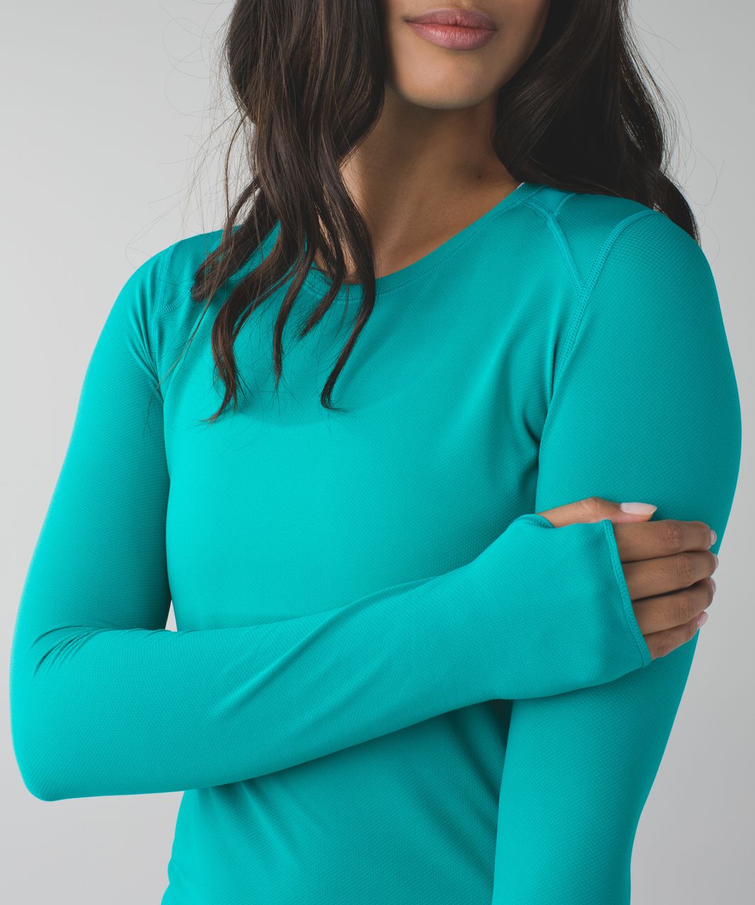 Lululemon Mesh With Me Long Sleeve - Cosmic Teal